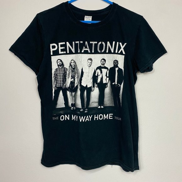 Pentatonix 2015 Tour On My way Home Concert Band Tee Mens Size Medium Black - Picture 5 of 16